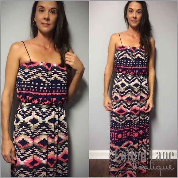 Aztec Print Maxi Dress - Picture 3 of 3
